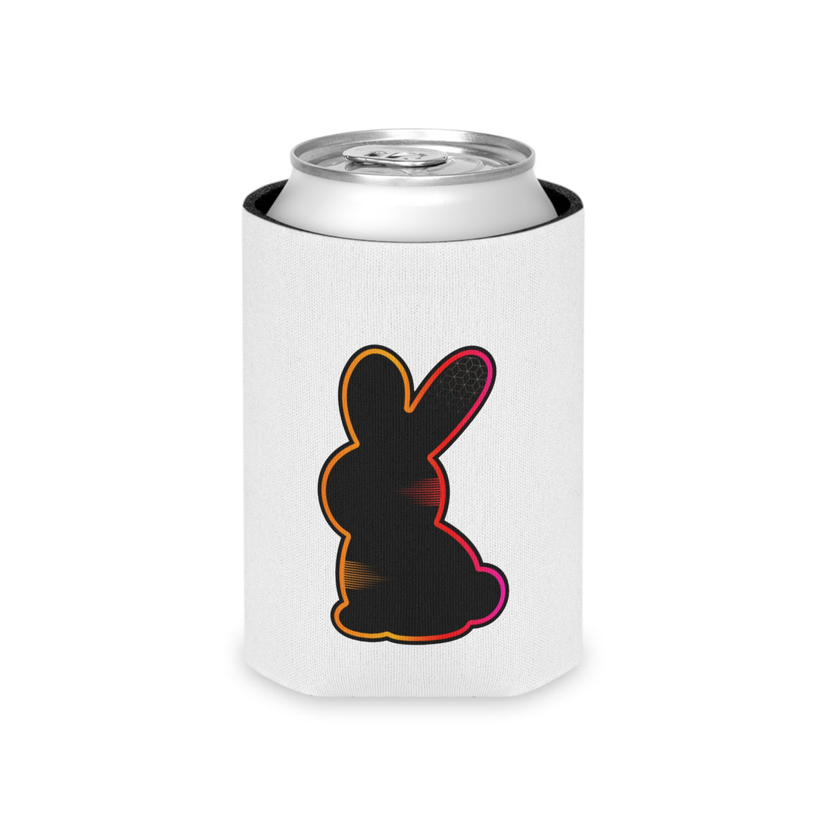 Static Bunny Can Cooler - Neon Sunset