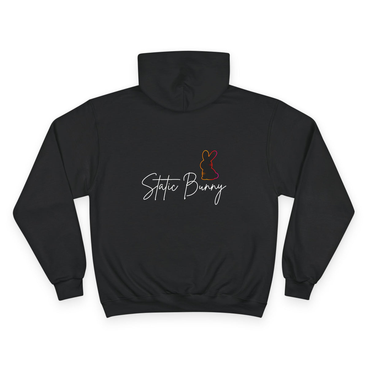 Static Bunny Hoodie - Neon Sunset