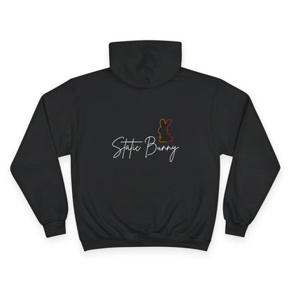 Static Bunny Hoodie - Neon Sunset