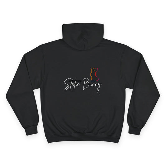 Static Bunny Hoodie - Neon Sunset