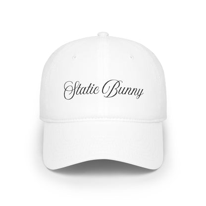 Static Bunny Baseball Cap - Neon Sunset Font