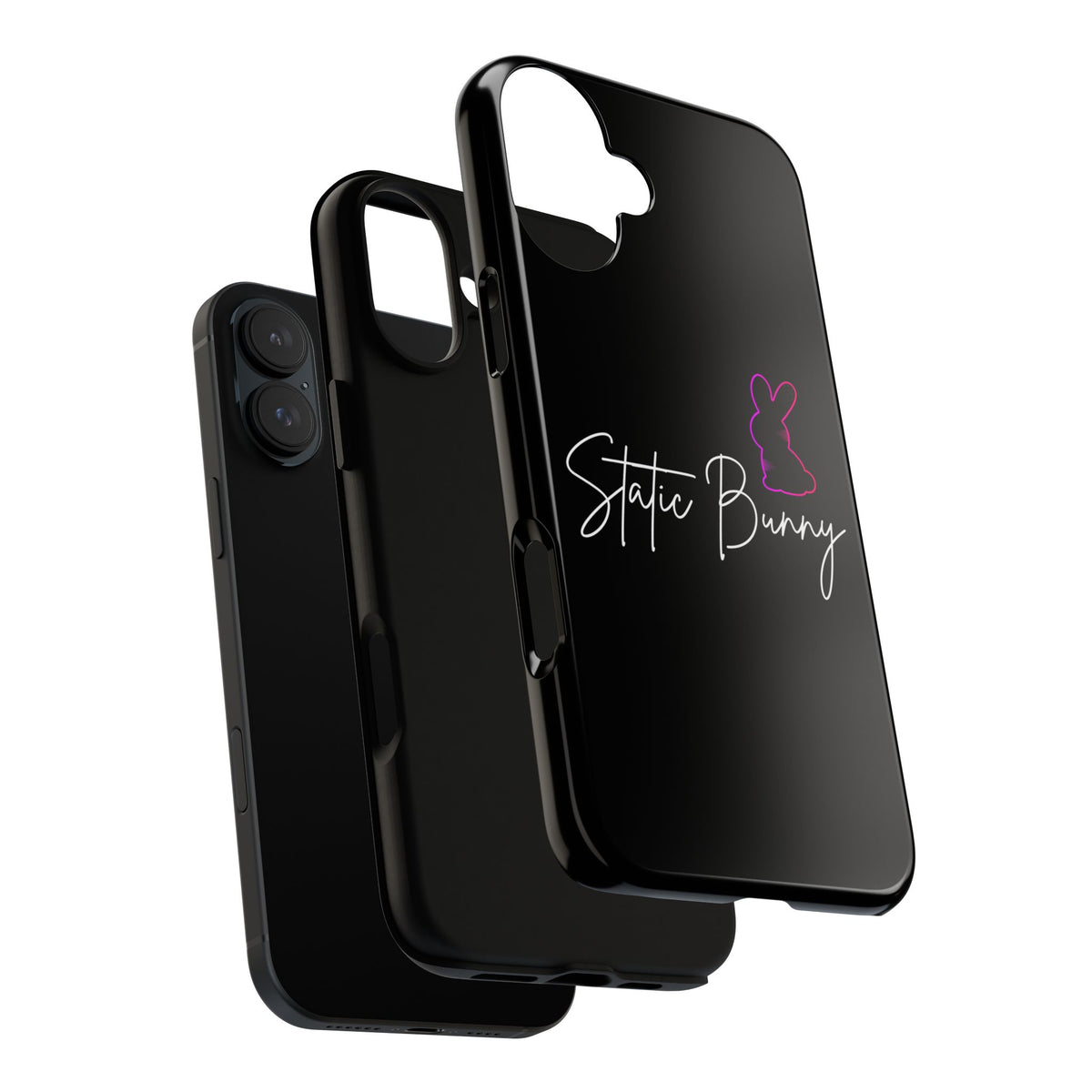 Static Bunny Phone Case - Ultraviolet