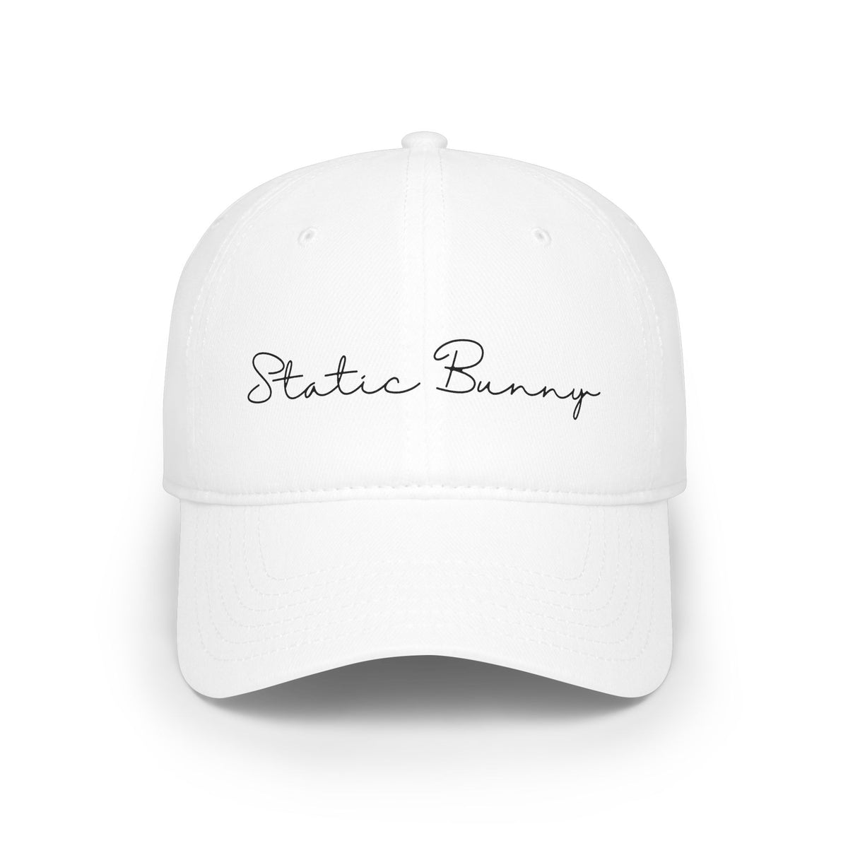 Static Bunny Baseball Cap - Ultraviolet Font