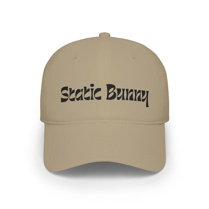 Static Bunny Baseball Cap - Radioactive Font