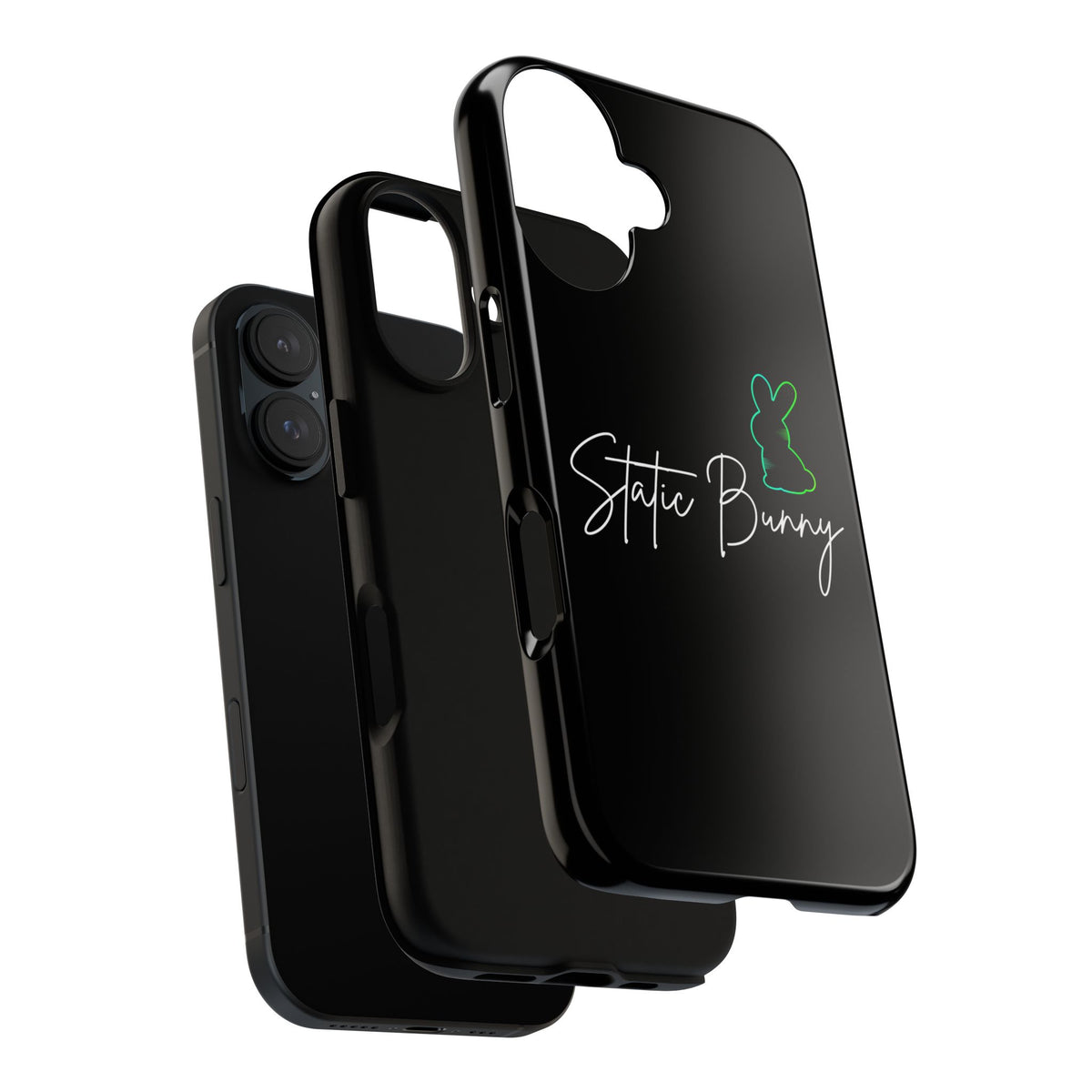 Static Bunny Phone Case - Radioactive