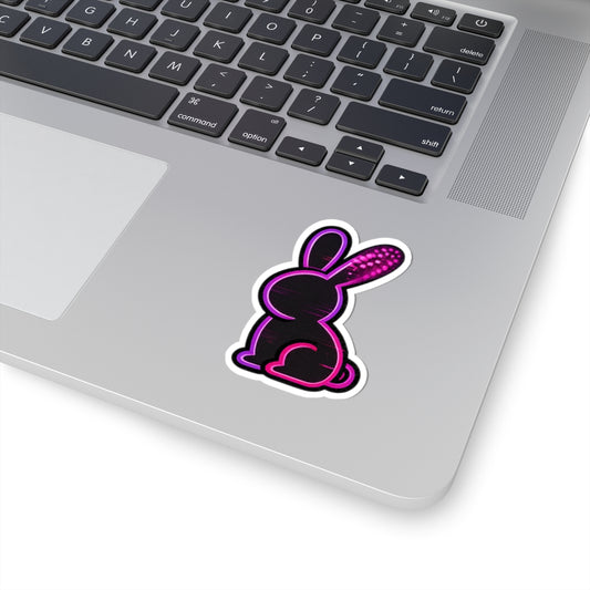 Static Bunny Sticker - Ultraviolet