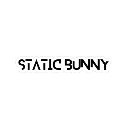 Static Bunny Logo Sticker - Synthwave