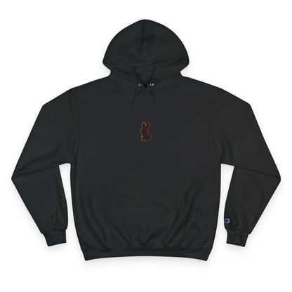 Static Bunny Hoodie - Neon Sunset