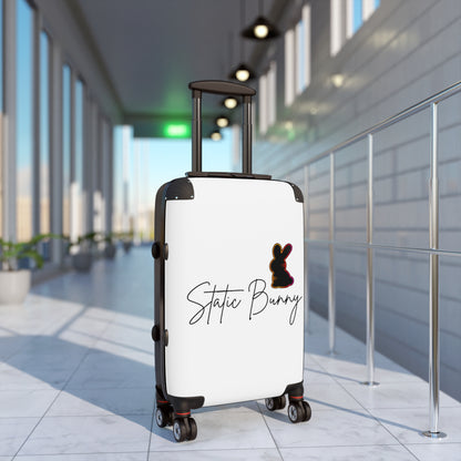 Static Bunny Carry-On Suitcase - Neon Sunset