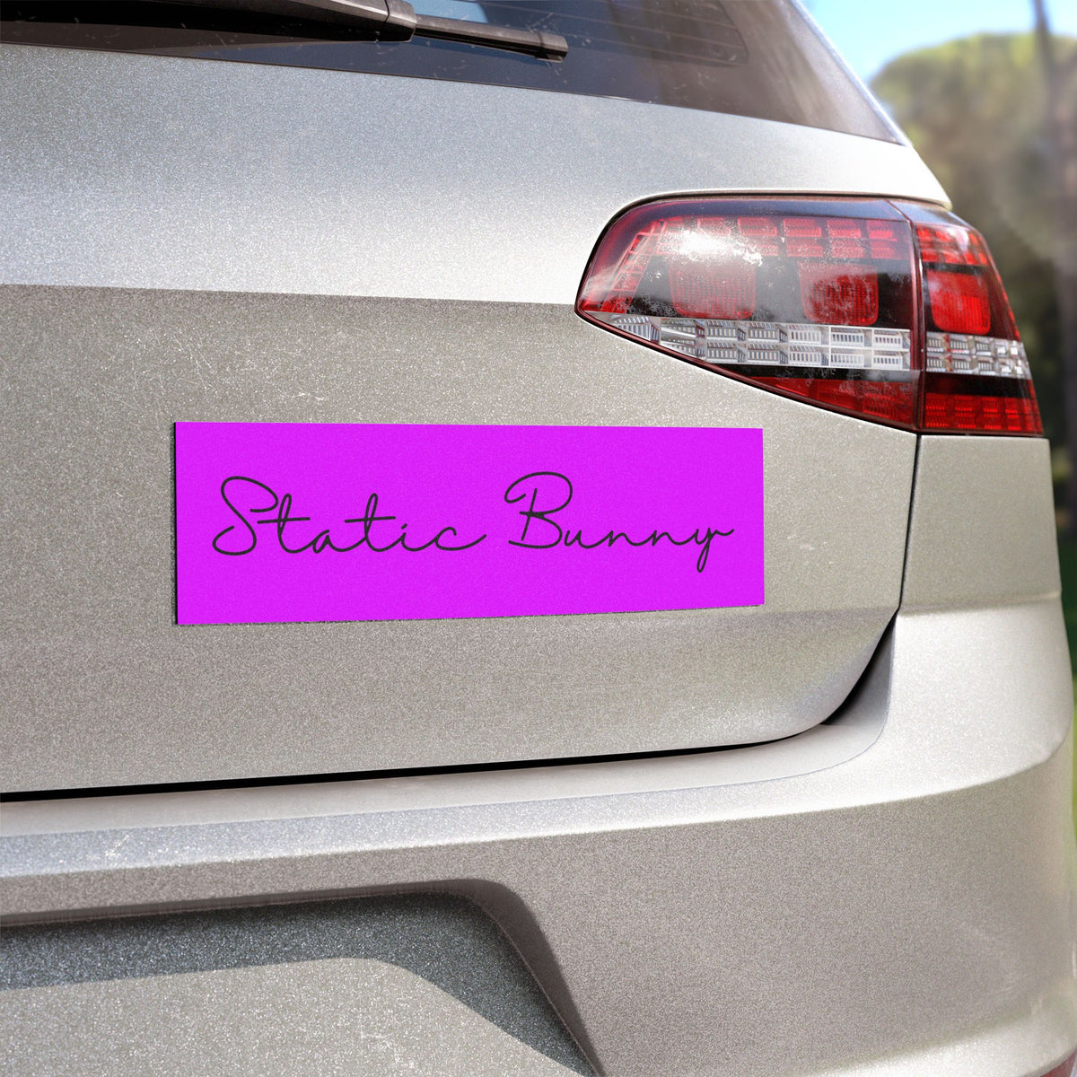 Static Bunny Magnet — Ultraviolet