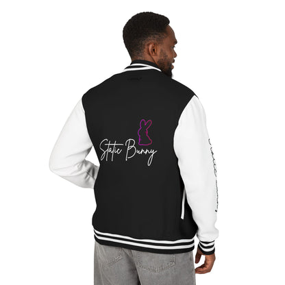 Static Bunny Letterman Jacket - Ultraviolet