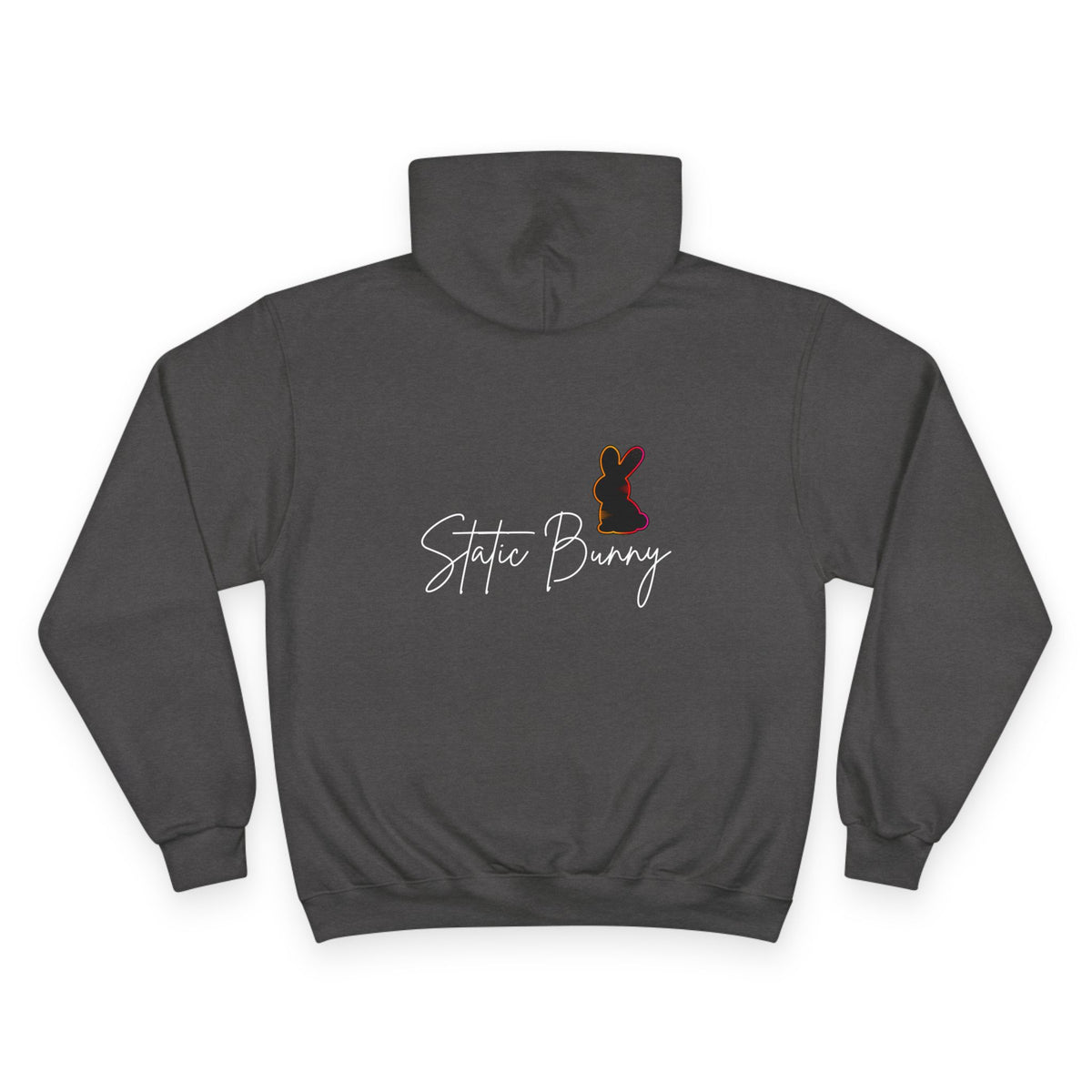 Static Bunny Hoodie - Neon Sunset