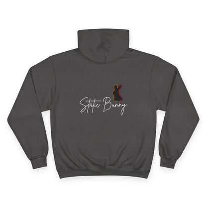 Static Bunny Hoodie - Neon Sunset