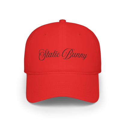 Static Bunny Baseball Cap - Neon Sunset Font