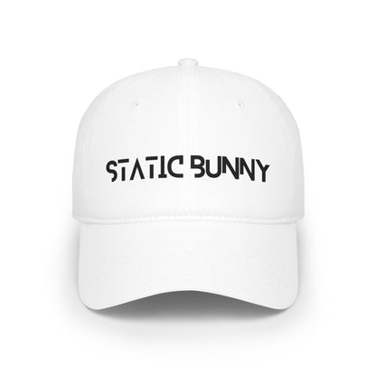 Static Bunny Baseball Cap - Synthwave Font