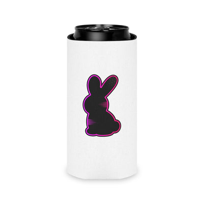 Static Bunny Can Cooler - Ultraviolet