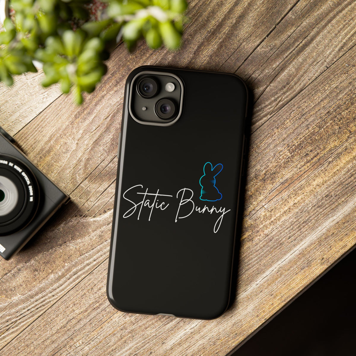 Static Bunny Phone Case - Deep Hydro