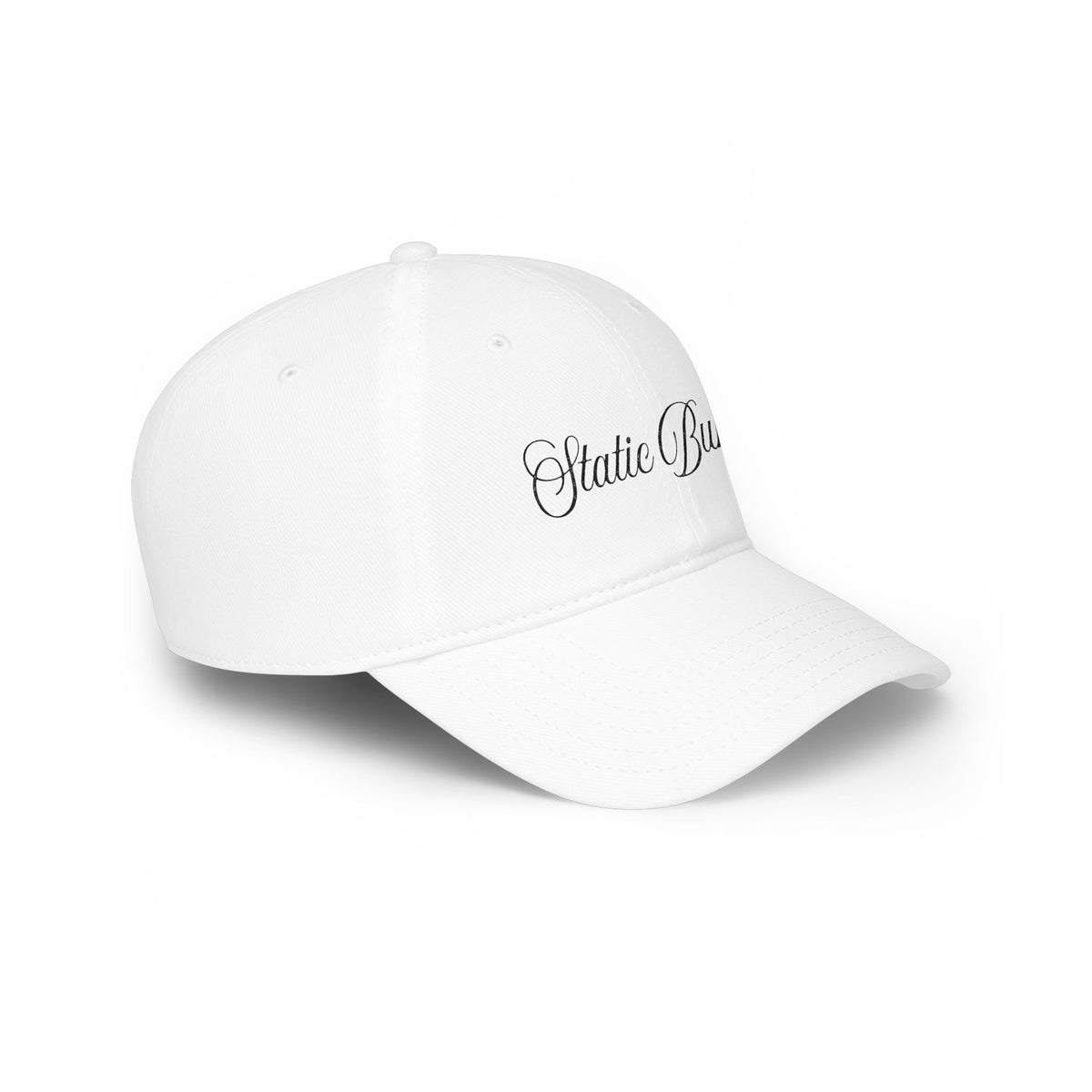 Static Bunny Baseball Cap - Neon Sunset Font