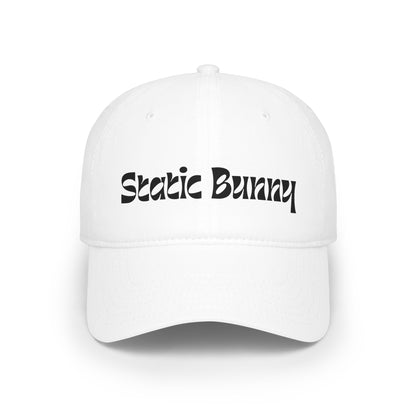 Static Bunny Baseball Cap - Radioactive Font