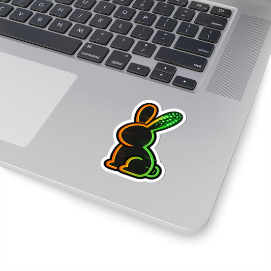 Static Bunny Sticker - Radioactive