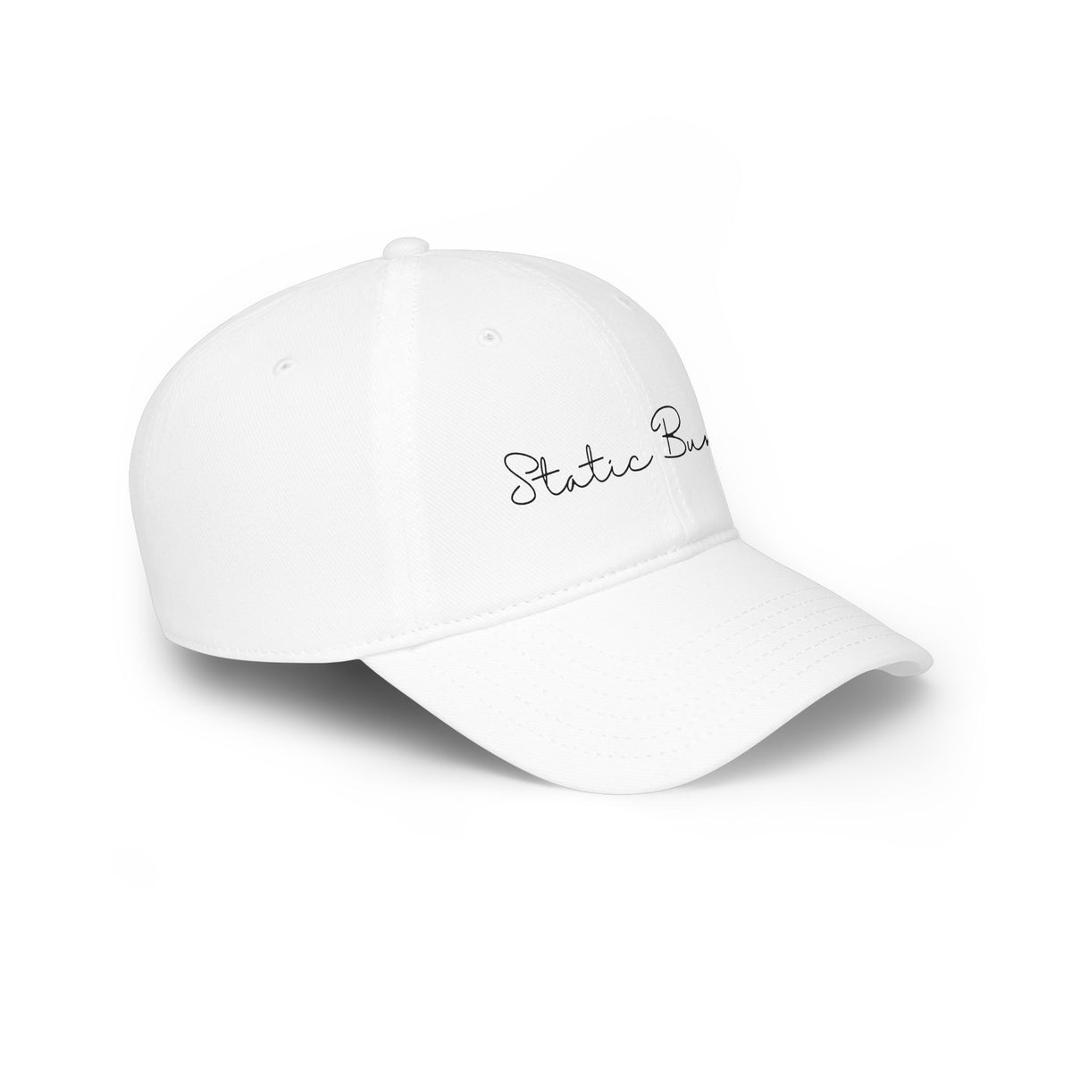 Static Bunny Baseball Cap - Ultraviolet Font