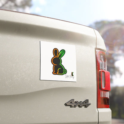 Static Bunny Car Magnet - Radioactive
