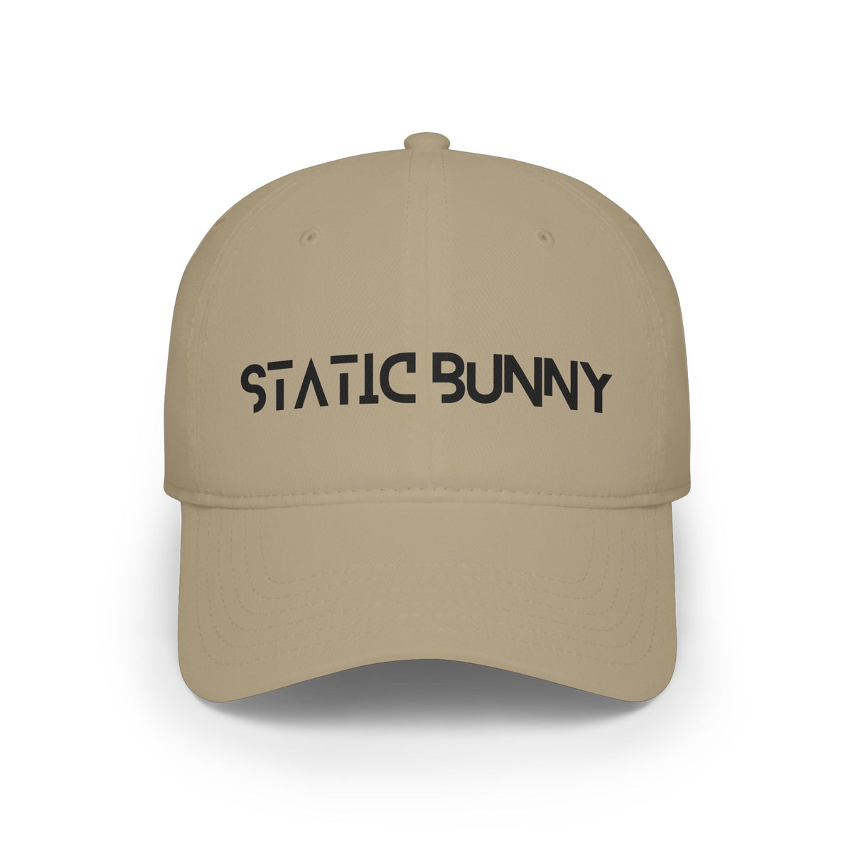 Static Bunny Baseball Cap - Synthwave Font