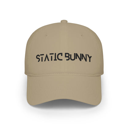 Static Bunny Baseball Cap - Synthwave Font