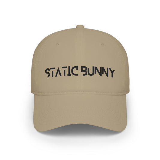 Static Bunny Baseball Cap - Synthwave Font