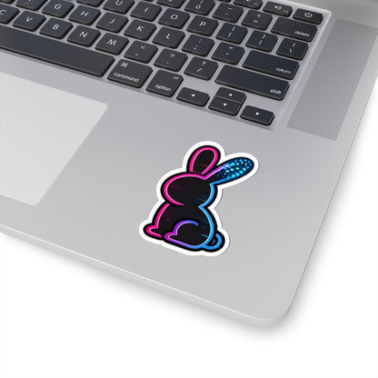 Static Bunny Sticker - Synthwave