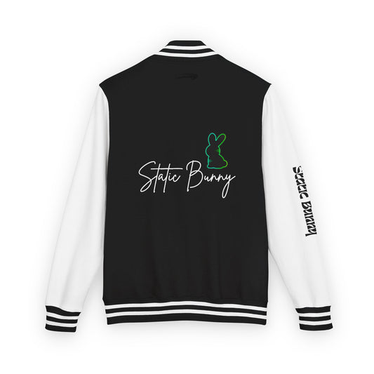 Static Bunny Letterman Jacket - Radioactive
