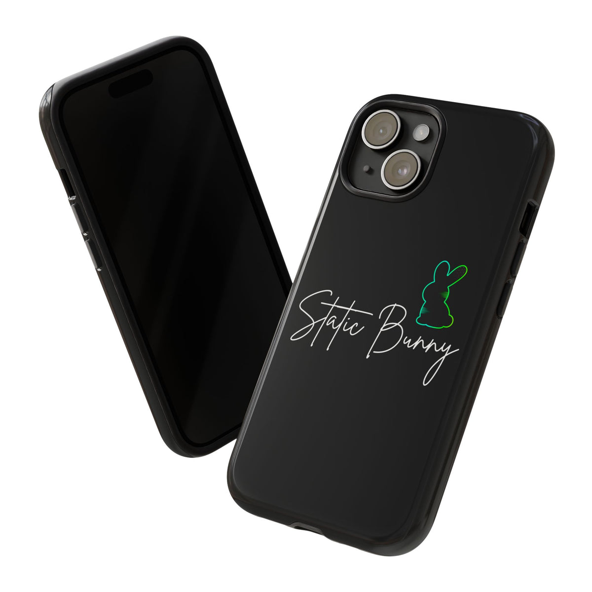 Static Bunny Phone Case - Radioactive