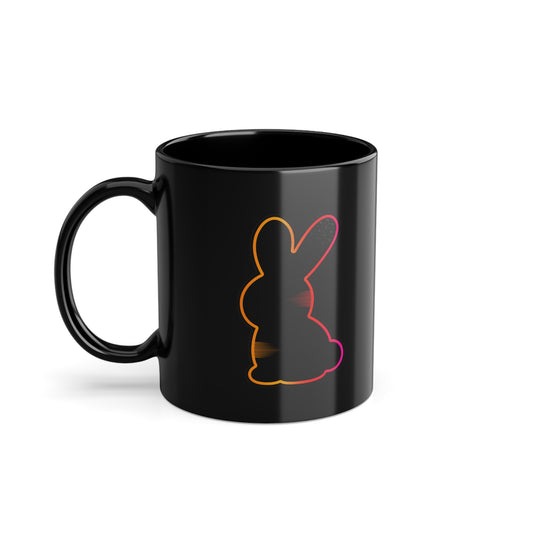 Static Bunny Mug — Neon Sunset