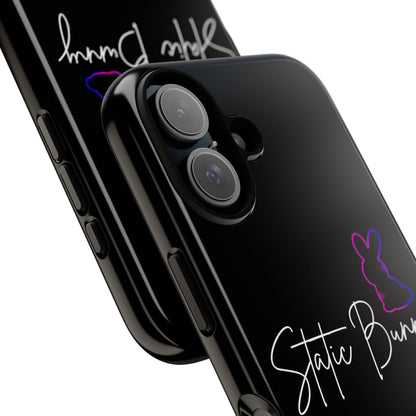 Static Bunny Phone Case - Synthwave