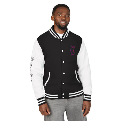 Static Bunny Letterman Jacket - Ultraviolet