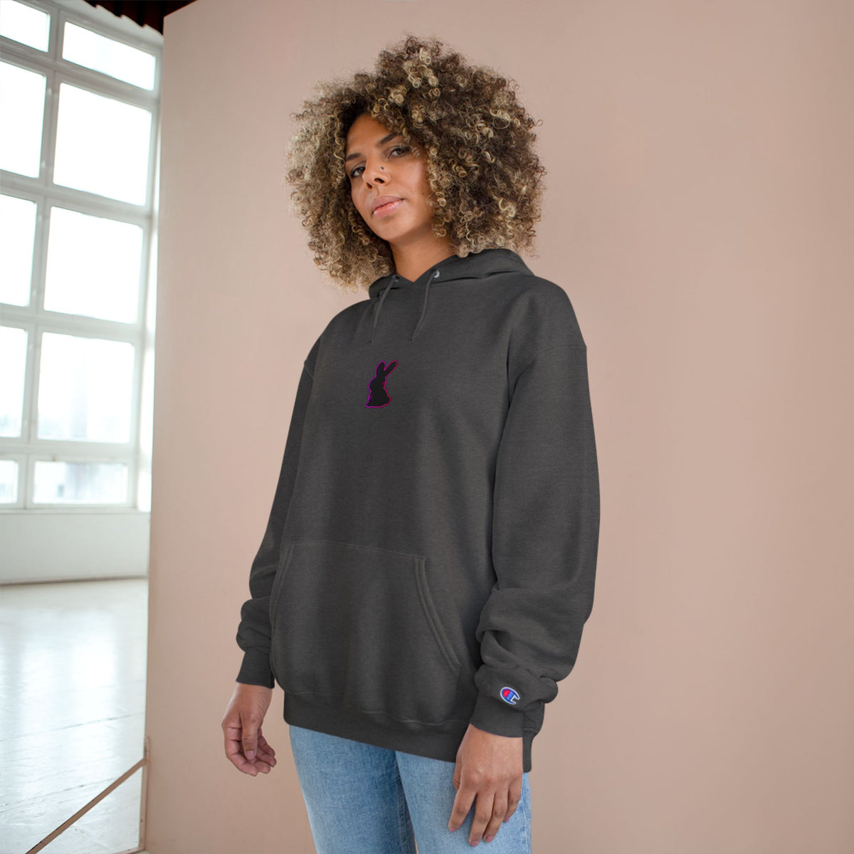 Static Bunny Hoodie - Ultraviolet