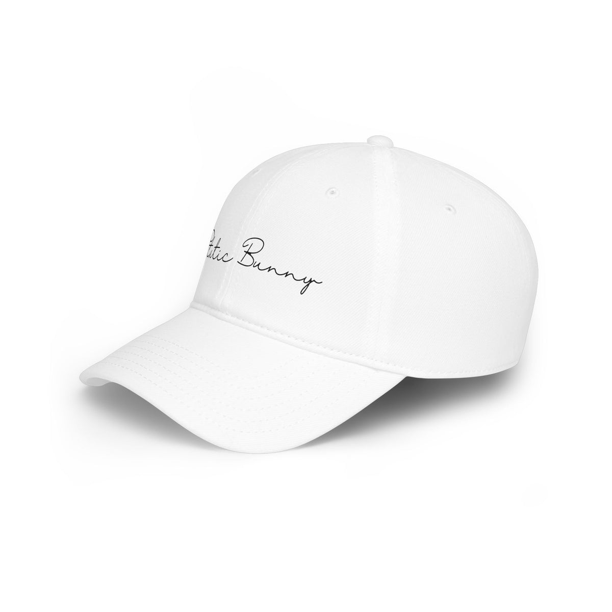 Static Bunny Baseball Cap - Ultraviolet Font