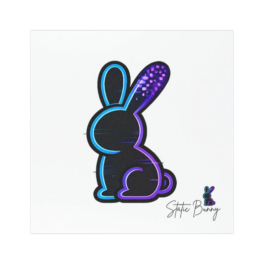 Static Bunny Car Magnet - Deep Hydro