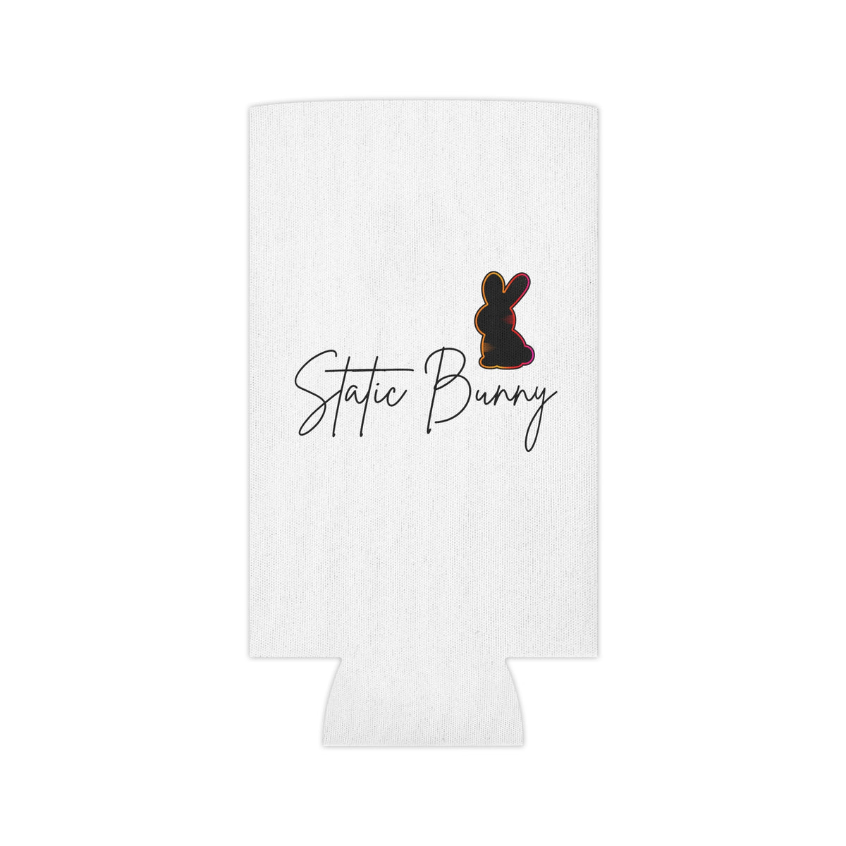 Static Bunny Can Cooler - Neon Sunset