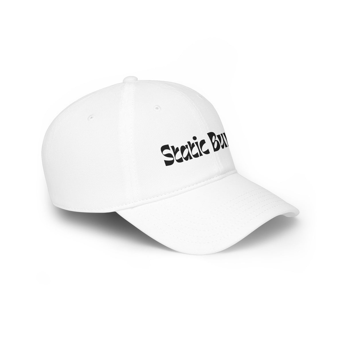 Static Bunny Baseball Cap - Radioactive Font
