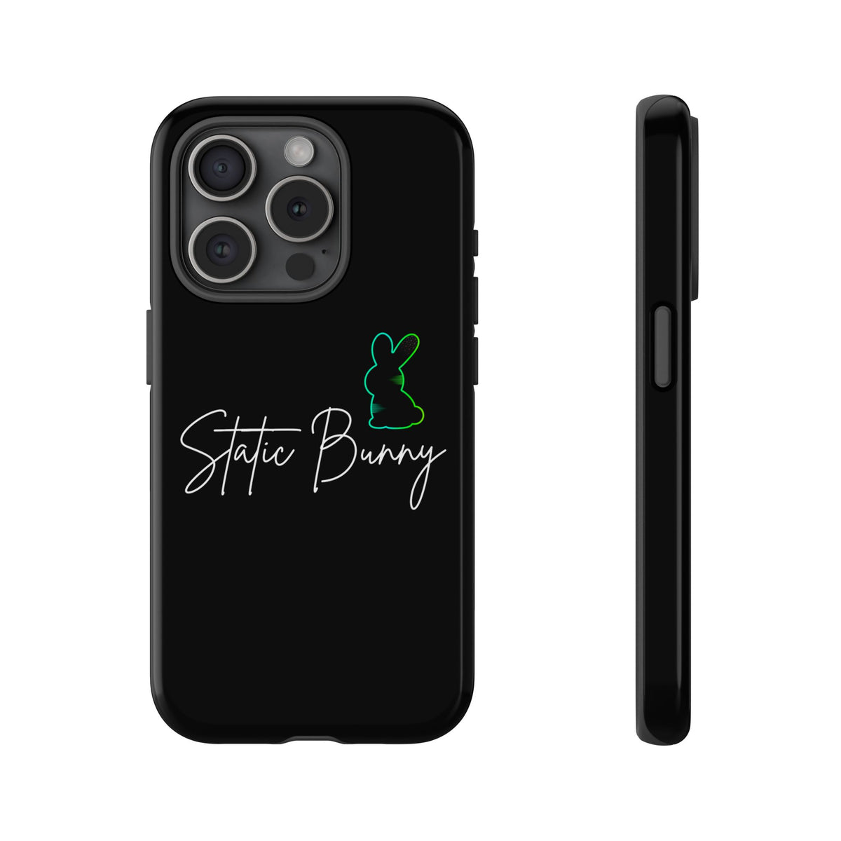 Static Bunny Phone Case - Radioactive