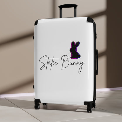 Static Bunny Carry-On Suitcase - Synthwave