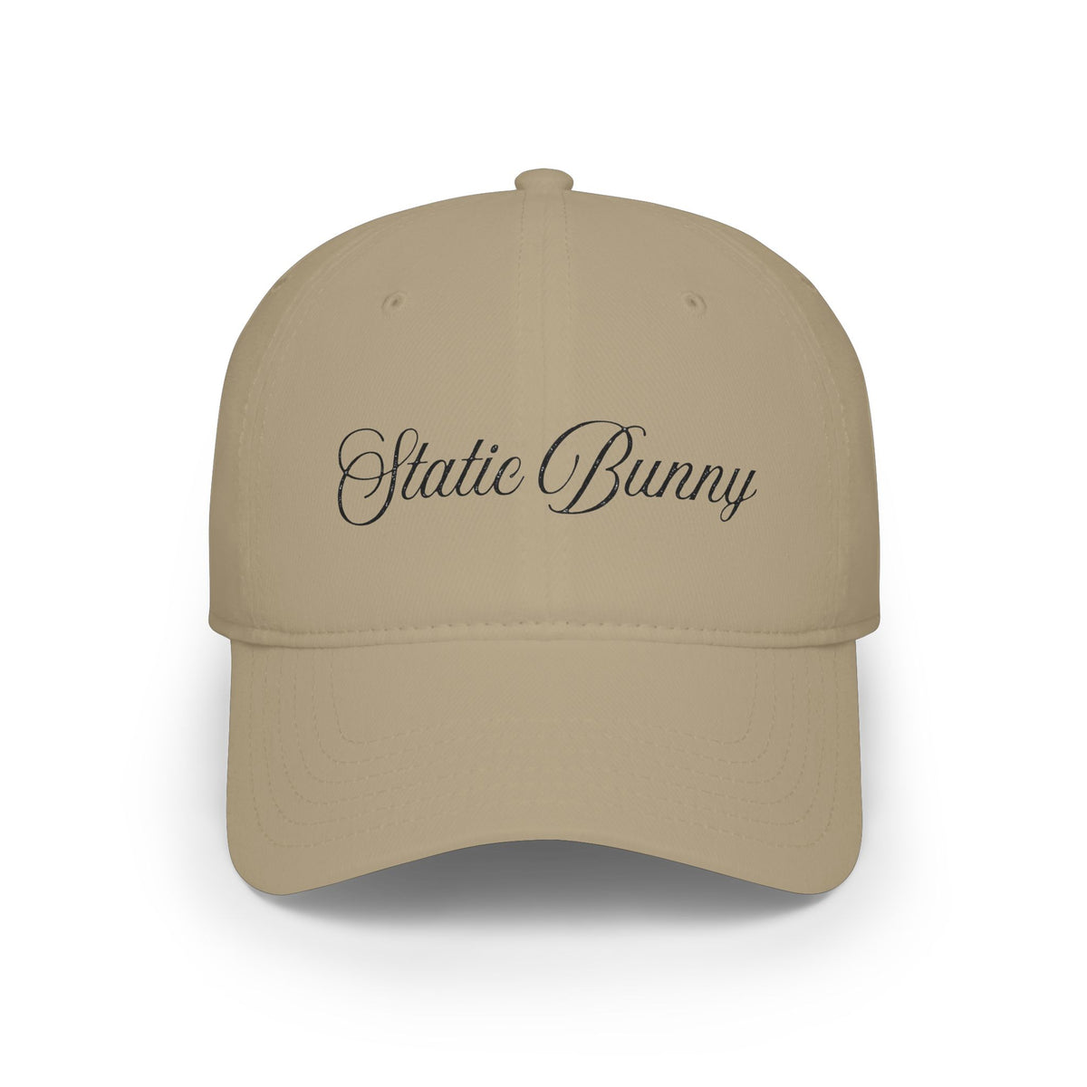 Static Bunny Baseball Cap - Neon Sunset Font