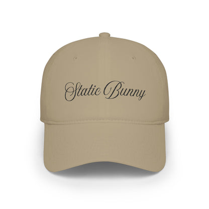 Static Bunny Baseball Cap - Neon Sunset Font