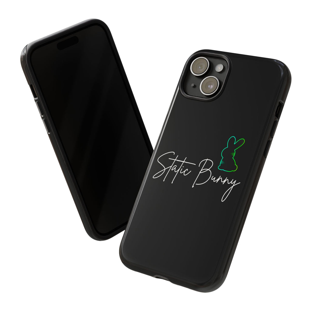 Static Bunny Phone Case - Radioactive