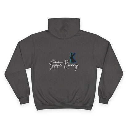 Static Bunny Hoodie - Deep Hydro