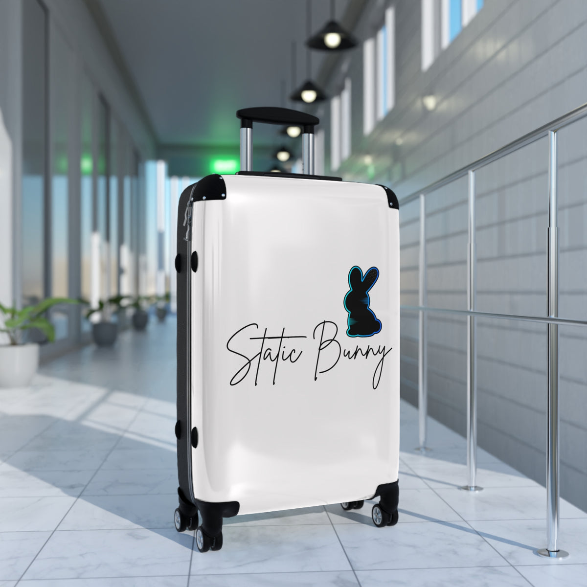 Static Bunny Carry-on Suitcase – Deep Hydro