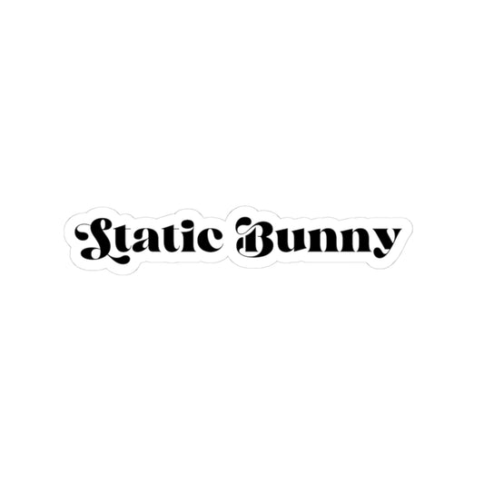 Static Bunny Sticker - Deep Hydro