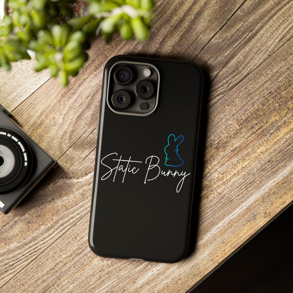 Static Bunny Phone Case - Deep Hydro