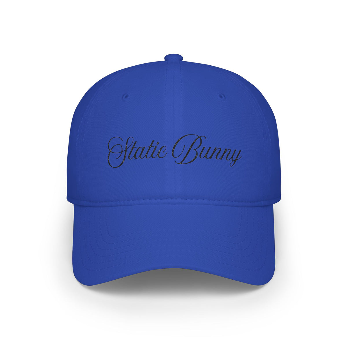 Static Bunny Baseball Cap - Neon Sunset Font